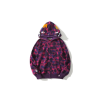 BAPE Shark Full Zip Double Hooded Hoodie Camouflage Purple