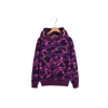 BAPE Shark Head Glow In The Dark Polka Dot Full Zip Double Hooded Hoodie Camouflage Purple