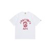 BAPE A Bathing Ape Light Pink Monogram T Shirt White