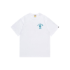 BAPE A Bathing Ape Blue Logo T Shirt White