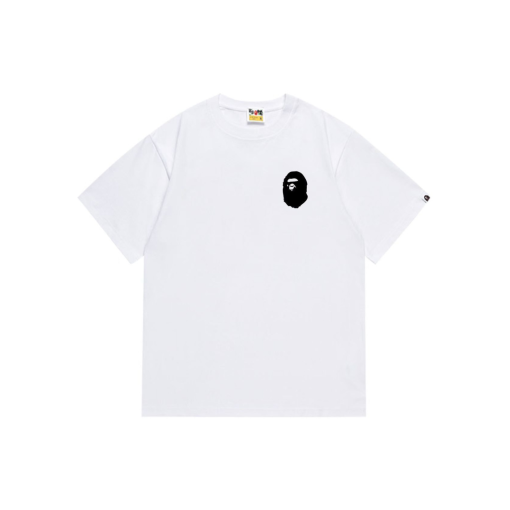 BAPE A Bathing Ape T Shirt White With Black Logo