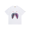 BAPE Camo Shark Face White T Shirt Purple Design