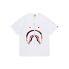 BAPE Multi Camo Shark Face T Shirt White