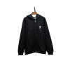 Burberry Zipper Hooded Hoodie Equestrian knight Design Full Black M2