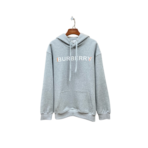 Burberry Hooded Hoodie Gray
