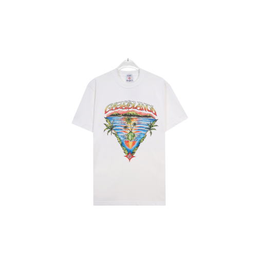 CASABLANCA Ocean Veiw T Shirt White