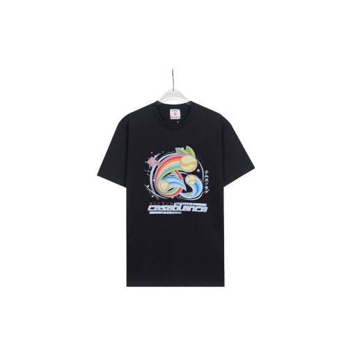 CASABLANCA Three Ball Monogram T Shirt Black