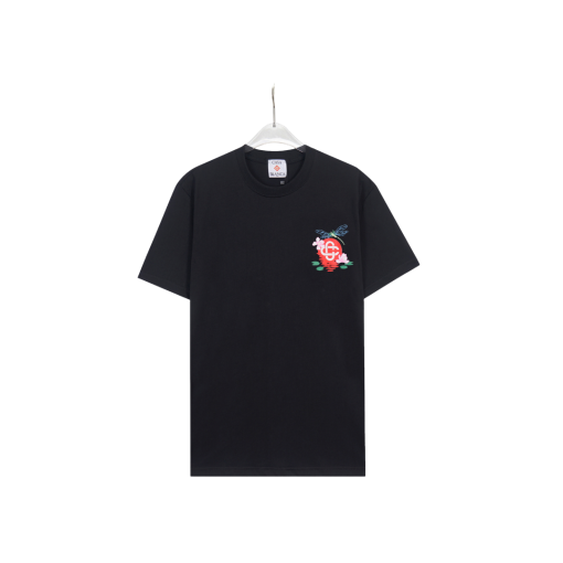 CASABLANCA Logo With Design T Shirt Black