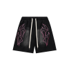 Hellstar Short Washed Black With Neon Stripe