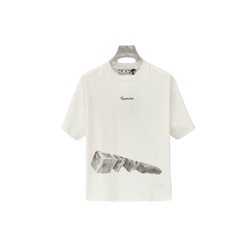 Off-White Design Print Logo T Shirt White
