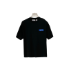 Off-White Logo In Blue T Shirt Black