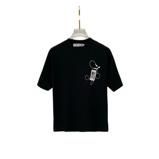 Off-White Signature Logo T Shirt Black - XXL