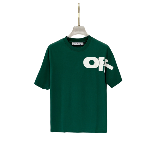 Off-White Logo T Shirt Green