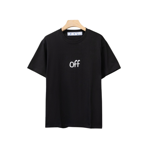 Off-White T Shirt Black With Off Logo - L