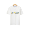 Off-White T Shirt White With Paint Effect Logo