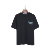 Off-White T Shirt Black With Blue Monogram