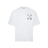 Off-White T Shirt All White With Logo