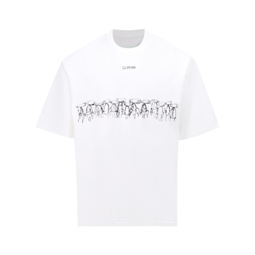 Off-White T Shirt White With Signature Design