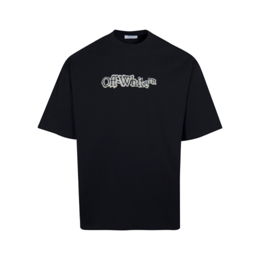 Off-White T Shirt Black With Logo TM - XL