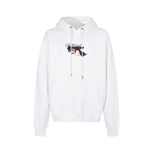 Off-White Hoodie White With Cartoon Design