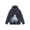Off-White Hoodie Light Black With White Graphic Print