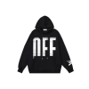 Off-White Black Hoodie With OFF Text Monogram Printed