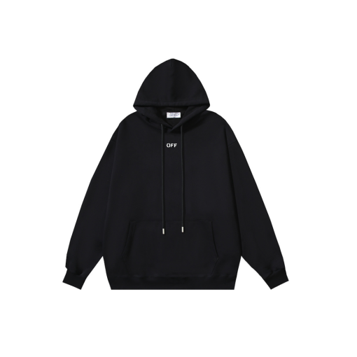 Off-White All Black Hoodie - L
