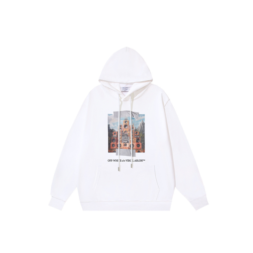 Off-White Hoodie With Graphic Design