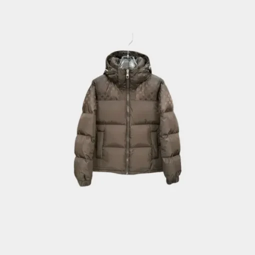 LV Down Puffer Jacket Brown - S