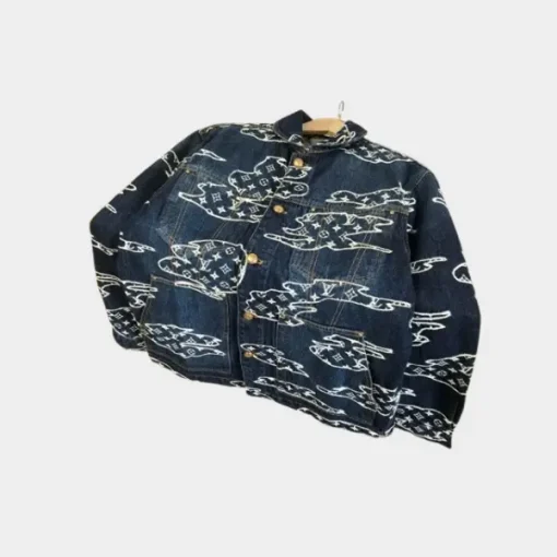 LV Denim Jacket Black - S