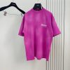 Balenciaga Small Wave Logo T-Shirt Pink