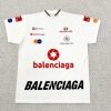 Balenciaga Top League T-Shirt Oversized White
