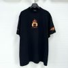 Balenciaga Fire Logo T-Shirt Black