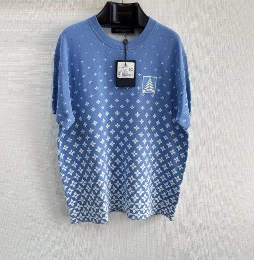 LV T-Shirt Blue White - M