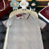 LV Lamé Knit Polo T-shirt Silver