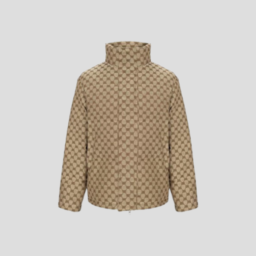 Balenciaga BB Logo Down Jacket Beige