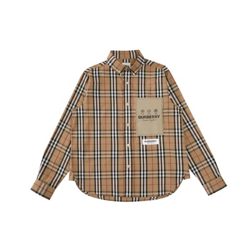 Burberry Vintage Check Long Sleeved Shirt Archive Beige