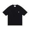 AMI Paris Cropped T-Shirt Black