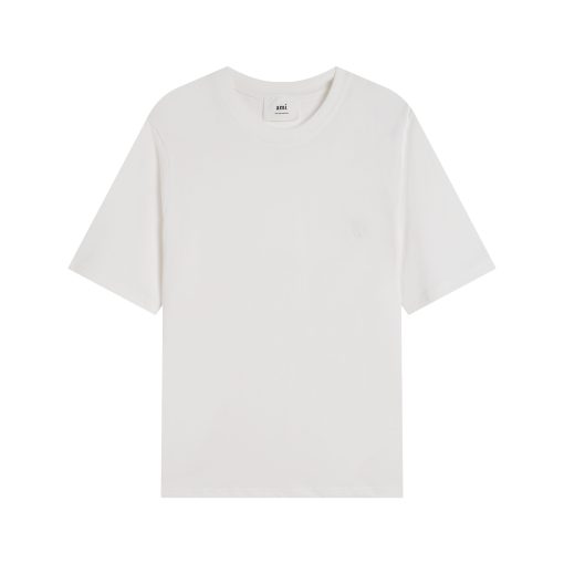 AMI Paris Cropped T-Shirt White