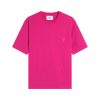 Ami Paris Pride Organic Cotton T-Shirt Hot Pink