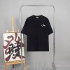 Celine T-shirt With A White Embroidered Logo On The Chest Black