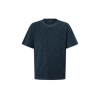 LV Monogram French Terry T-Shirt Dark Navy Blue