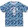 Bape ABC Camo College T-shirt Blue