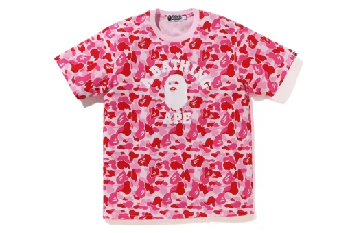 Bape ABC Camo College T-shirt Pink