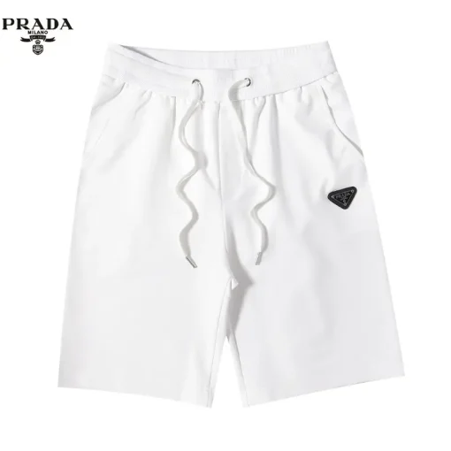 Prada Re-Nylon Shorts White Black