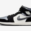 Nike Air Jordan 1 Mid Satin Grey Toe