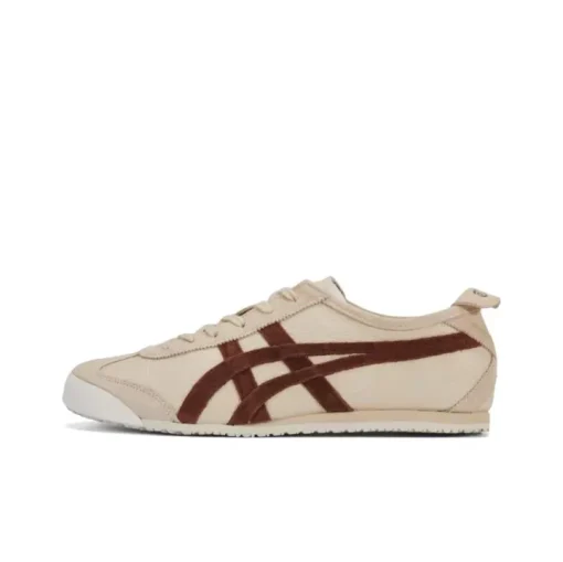 Onitsuka Tiger Mexico 66 Sneaker Brown – Iconic Retro Heritage Shoes in Beige Suede Brown