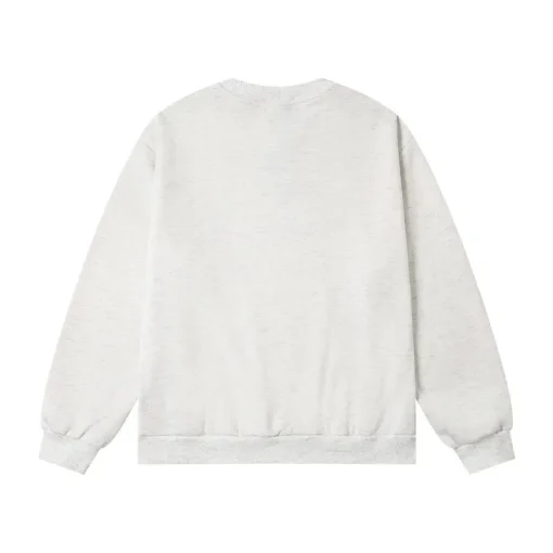 Corteiz Alcatraz Classic Letter Logo Print Casual Fleece Sweatshirt White