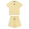 Essentials Short Set Cream White