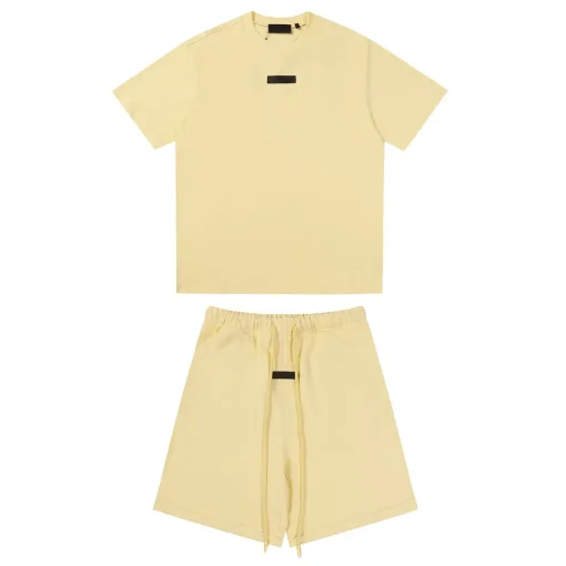 Essentials Short Set Cream White